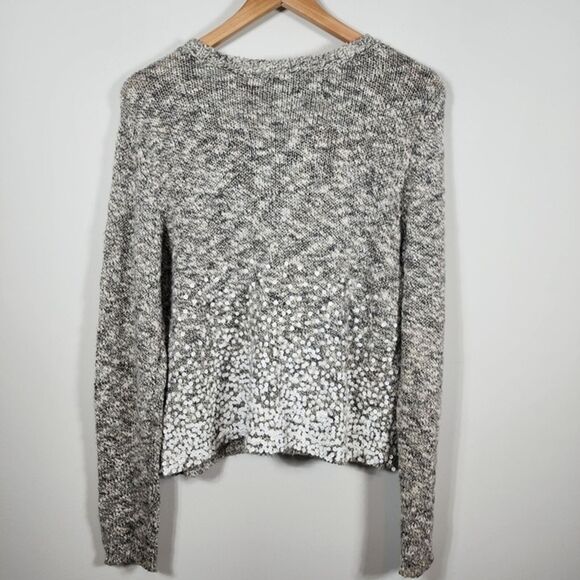 Eileen Fisher Linen Blend Sequined Long Sleeve Sweater Size Large - Picture 6 of 6